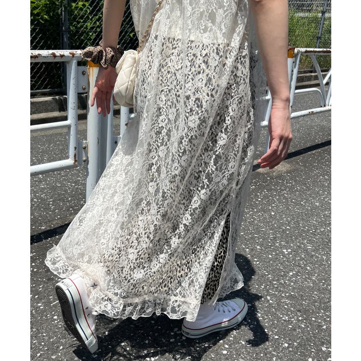 SLY | 【LIMITED ITEM】フリルレースロングワンピース