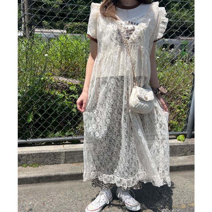 SLY | 【LIMITED ITEM】フリルレースロングワンピース