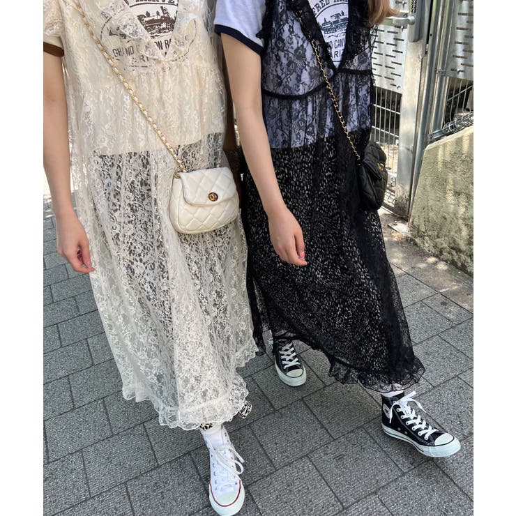 SLY | 【LIMITED ITEM】フリルレースロングワンピース