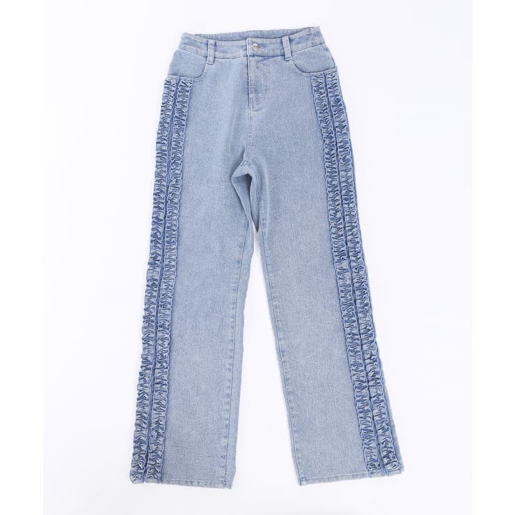 WC】フリルラインデニムパンツ[品番：WG010088147]｜WEGO【WOMEN
