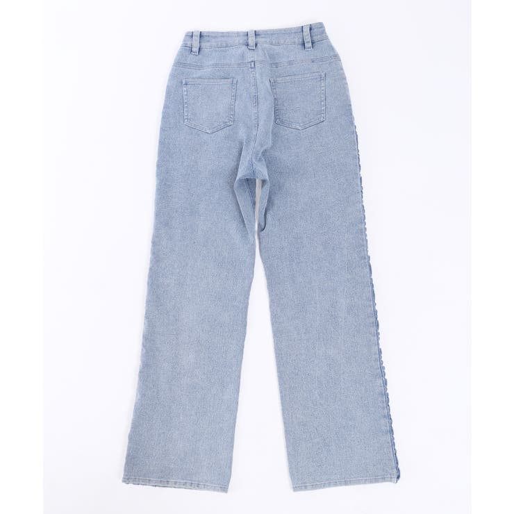 WC】フリルラインデニムパンツ[品番：WG010088147]｜WEGO【WOMEN