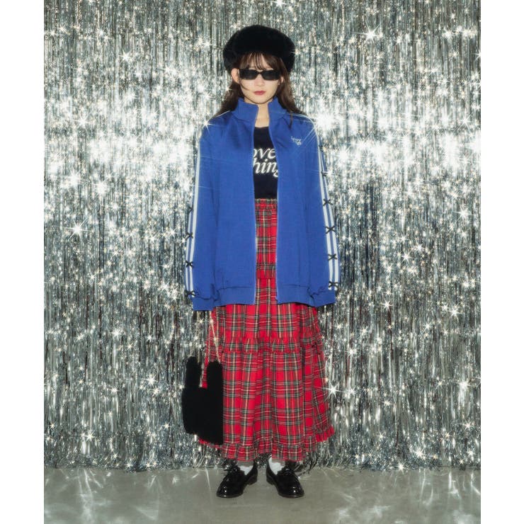 【WC】チェックティアードロングスカート 韓国 韓国ファッション | WEGO【WOMEN】 | 詳細画像3 