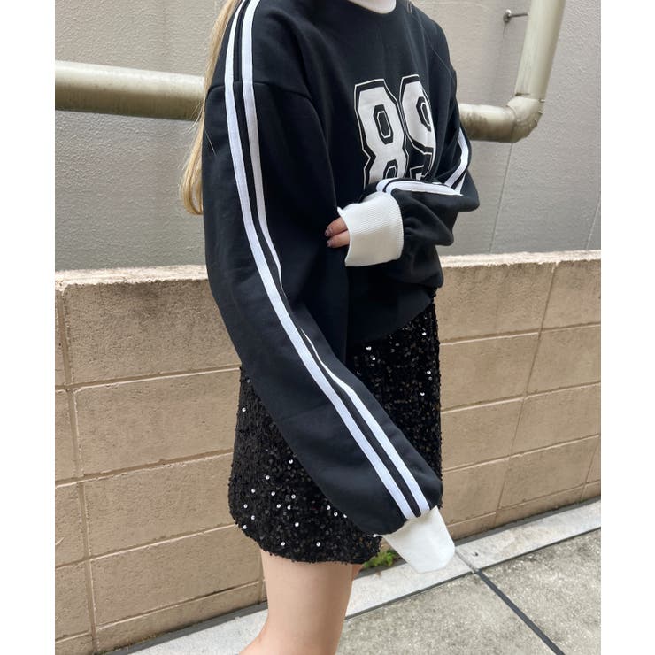 2ラインナンバリングショートスウェット 韓国 韓国ファッション | WEGO【WOMEN】 | 詳細画像22 