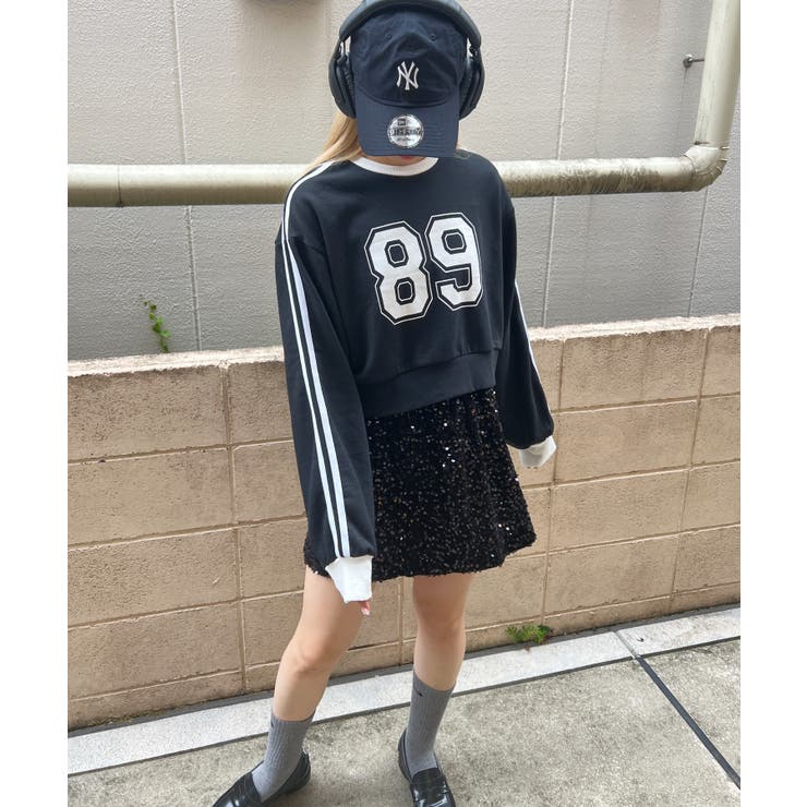 2ラインナンバリングショートスウェット 韓国 韓国ファッション | WEGO【WOMEN】 | 詳細画像27 