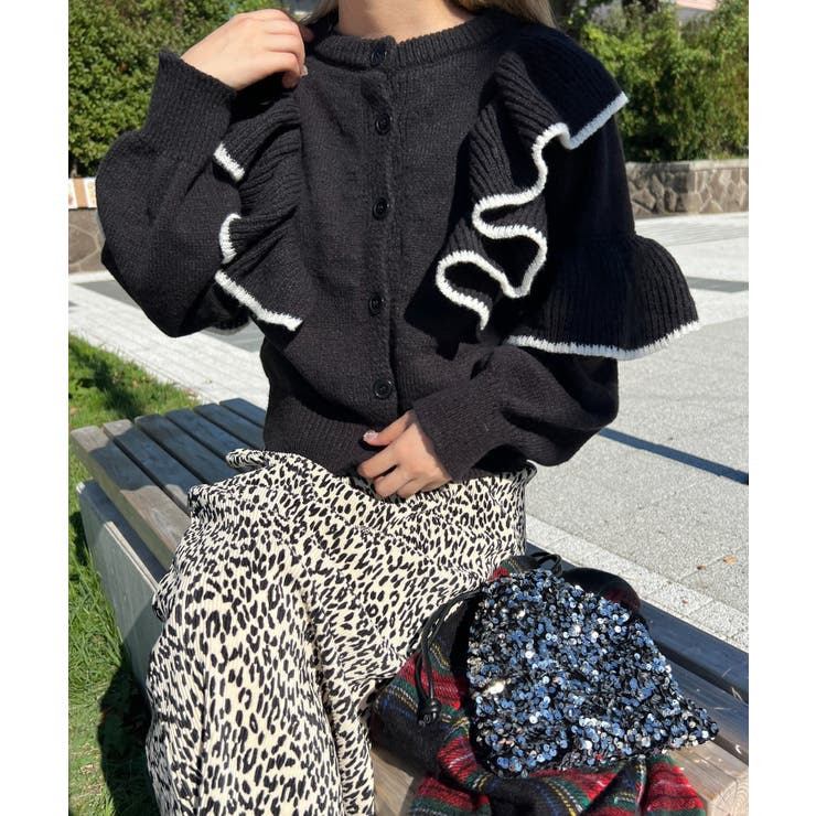 WC】フリルニットカーディガン[品番：WG010089255]｜WEGO【WOMEN