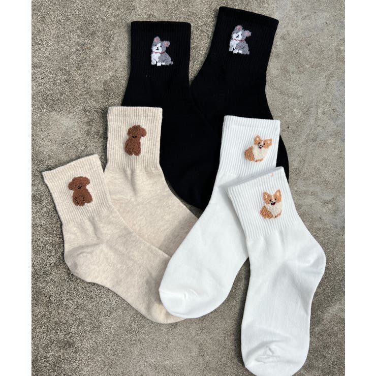 dogワンポイントソックス 韓国 韓国ファッション | WEGO【WOMEN】 | 詳細画像3