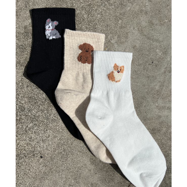 dogワンポイントソックス 韓国 韓国ファッション | WEGO【WOMEN】 | 詳細画像4