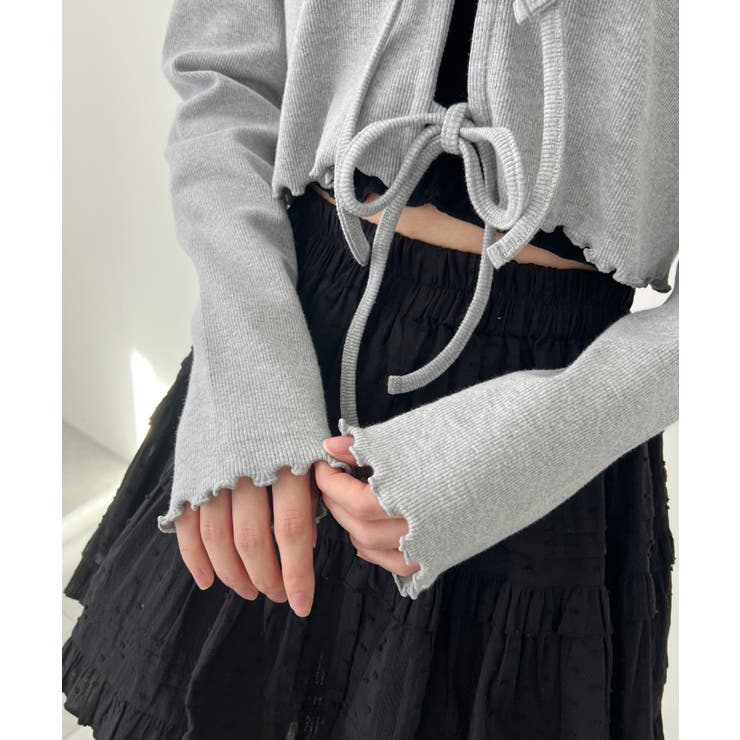 フロントリボンリブカーディガン 韓国 韓国ファッション | WEGO【WOMEN】 | 詳細画像19 