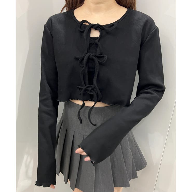 フロントリボンリブカーディガン 韓国 韓国ファッション | WEGO【WOMEN】 | 詳細画像22 