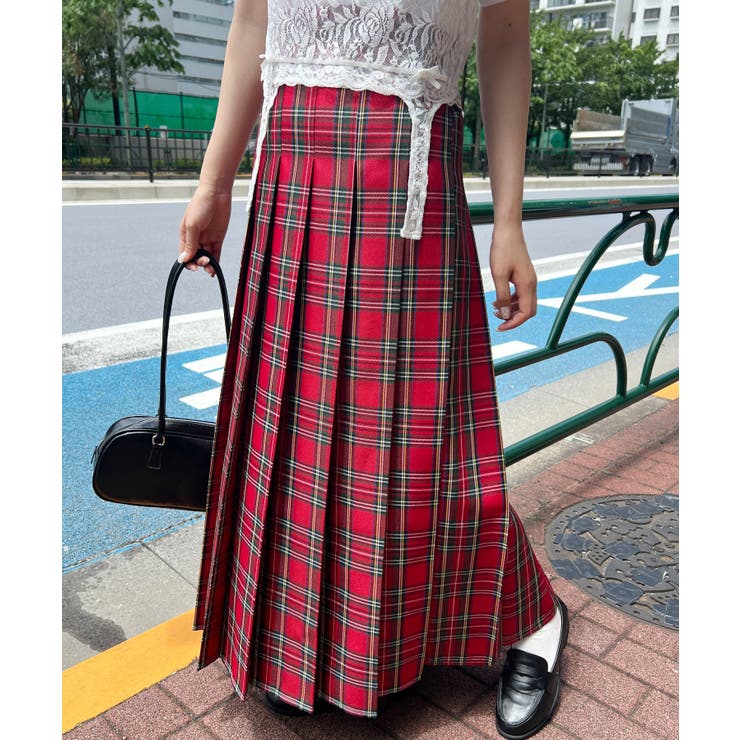 タータンチェックロングスカート 韓国  韓国ファッション[品番：WG010091910]｜WEGO【WOMEN】（ウィゴー）のレディースファッション通販｜SHOPLIST（ショップリスト）