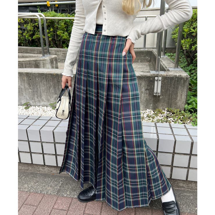 タータンチェックロングスカート 韓国 韓国 ファッション[品番：WG010091910]｜WEGO【WOMEN】（ウィゴー）のレディースファッション通販｜SHOPLIST（ショップリスト）