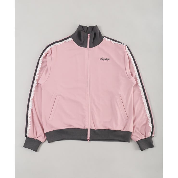 WC】フリルレースラインジャージ 韓国 韓国ファッション[品番