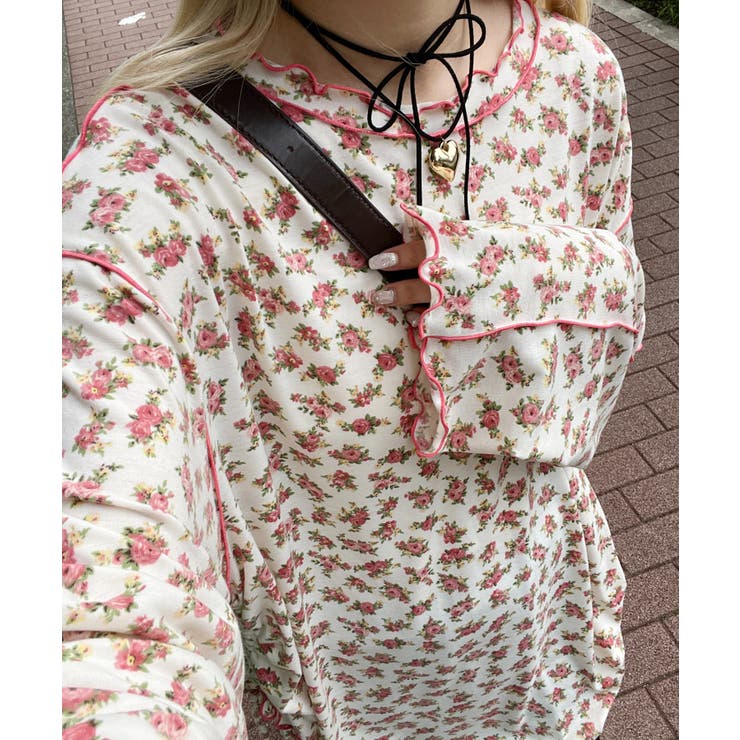 【WC】花柄メロウトップス 韓国 韓国ファッション | WEGO【WOMEN】 | 詳細画像10 