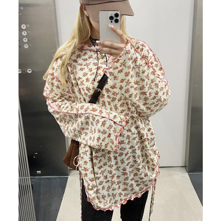 【WC】花柄メロウトップス 韓国 韓国ファッション | WEGO【WOMEN】 | 詳細画像11 