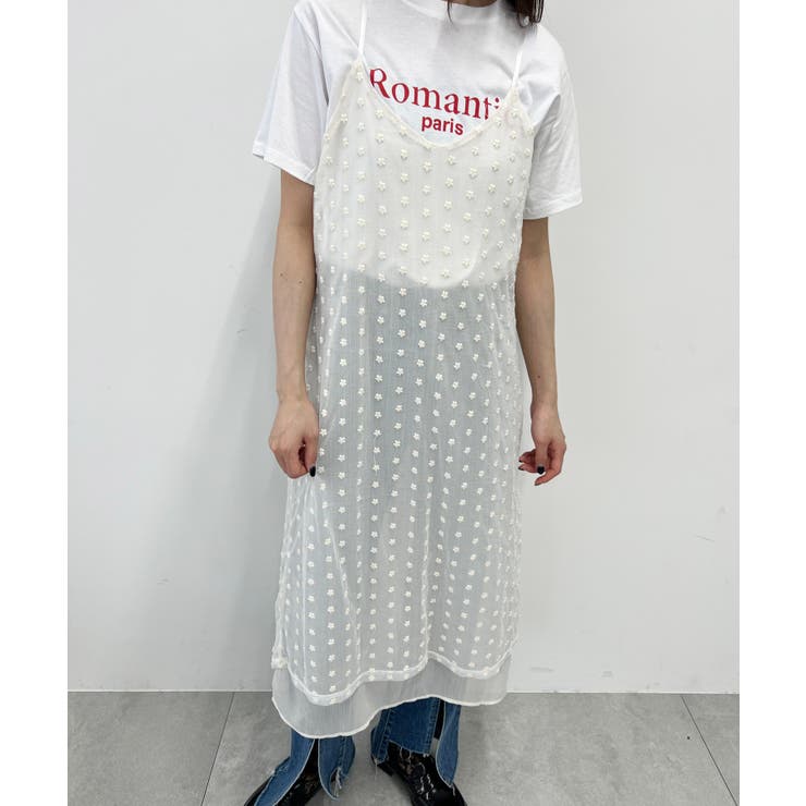 ★韓国★VINVLE★Lace One-piece★White instock]【AIDMAX】ミニ/ドレス/ワンピース/ホワイト/袖あり/S/M
