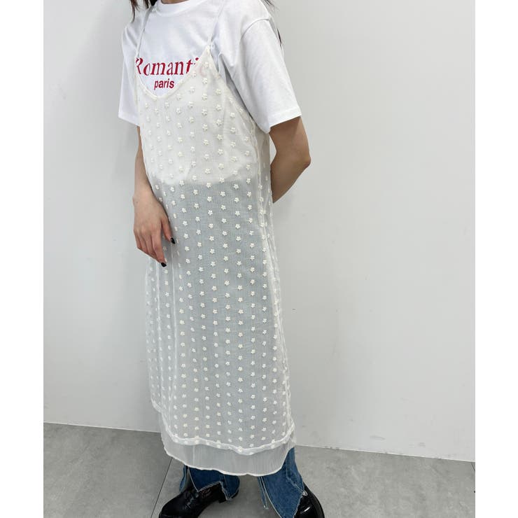 ★韓国★VINVLE★Lace One-piece★White ワンピース【韓国ファッション】[品番：UZ000010275]｜Bifrost