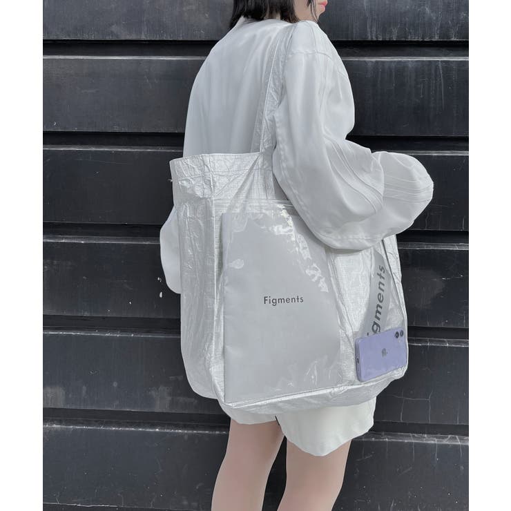 Figments】クリアポケットBIGトート 韓国 韓国ファッション[品番