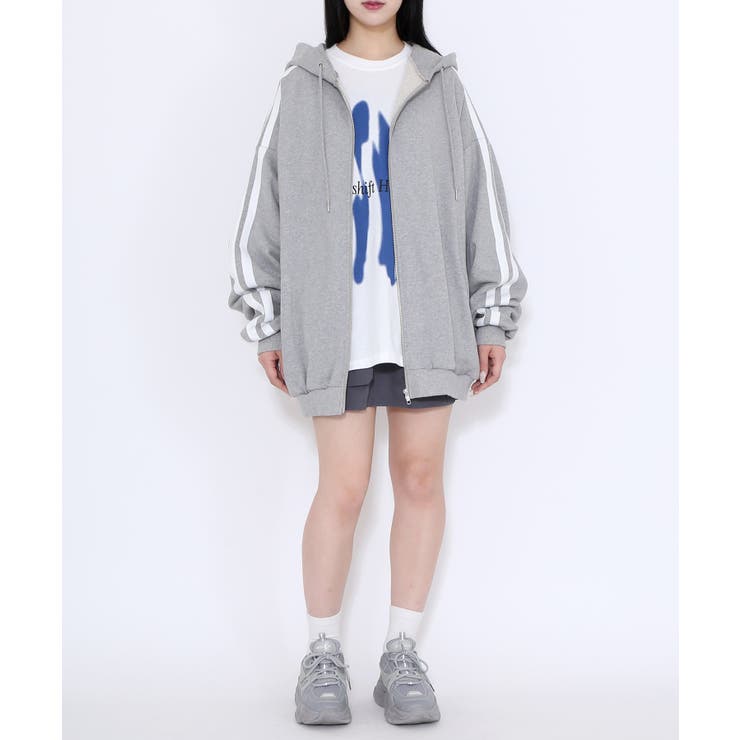 Figments】サイドラインビッグZIPパーカー[品番：WG010091217]｜WEGO