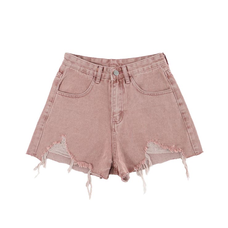 ダメージデニムショートパンツ[品番：WG010091380]｜WEGO【WOMEN