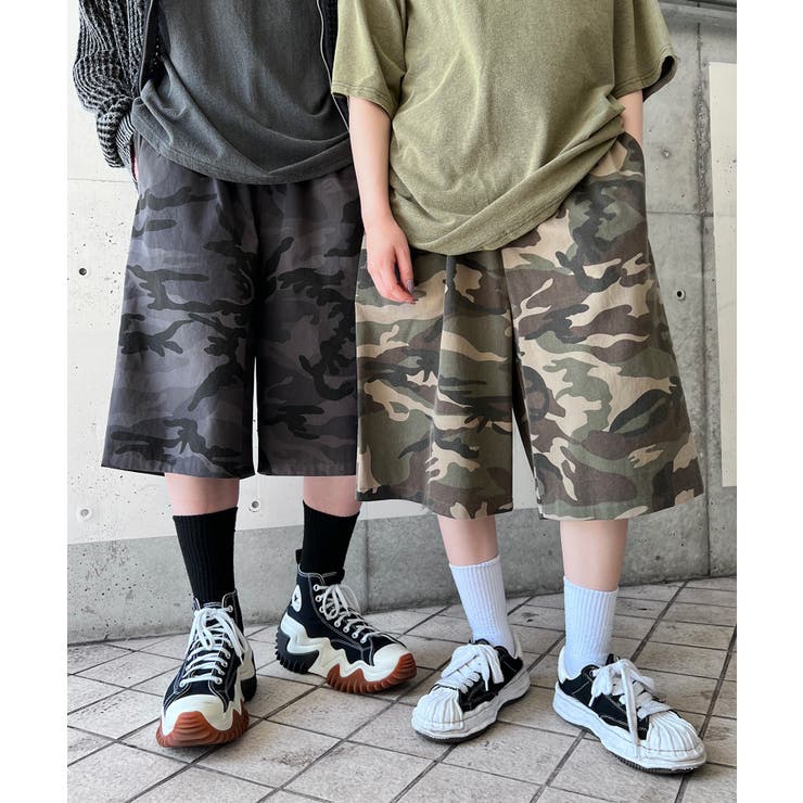 カモフラージュハーフパンツ[品番：WG010091429]｜WEGO【WOMEN