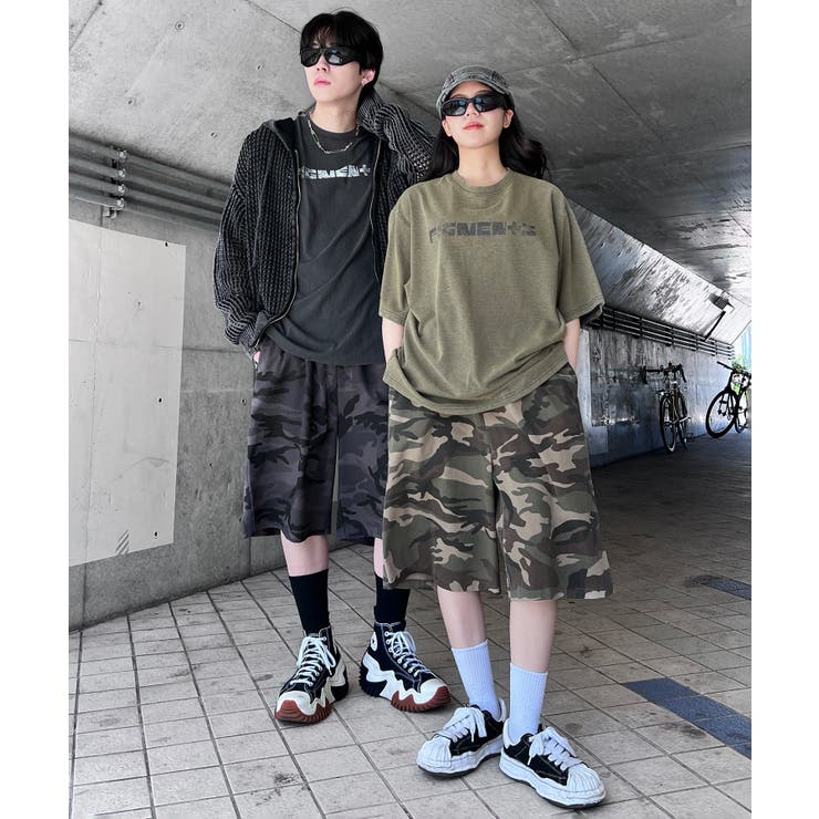 カモフラージュハーフパンツ[品番：WG010091429]｜WEGO【WOMEN