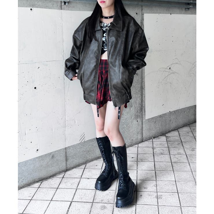 ヴィンテージフェイクレザージャケット | WEGO【WOMEN】 | 詳細画像9 