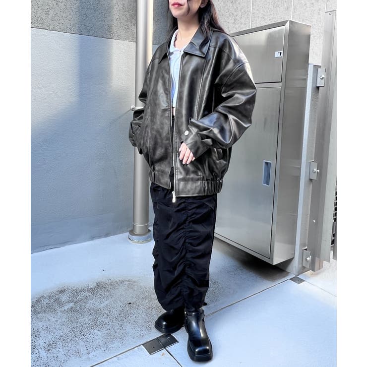 ヴィンテージフェイクレザージャケット | WEGO【WOMEN】 | 詳細画像16 