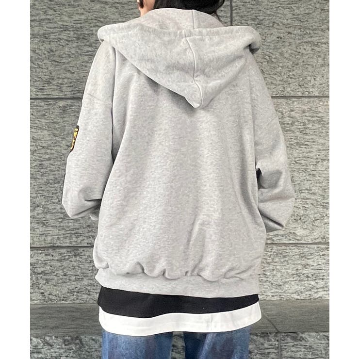 【送料0円】 Figments】ワッペンビッグZIPパーカー[品番：WG010091449]｜WEGO トップス