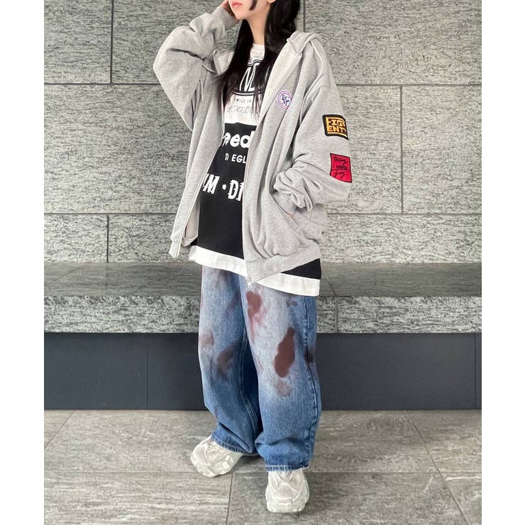 素晴らしい品質 Figments】ワッペンビッグZIPパーカー[品番：WG010091449]｜WEGO トップス