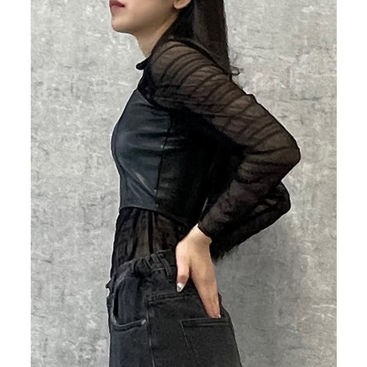 フェイクレザービスチェ[品番：WG010091461]｜WEGO【WOMEN】（ウィゴー