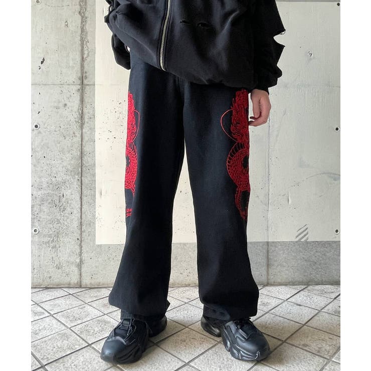 ドラゴン刺繍デニムパンツ[品番：WG010091486]｜WEGO【WOMEN