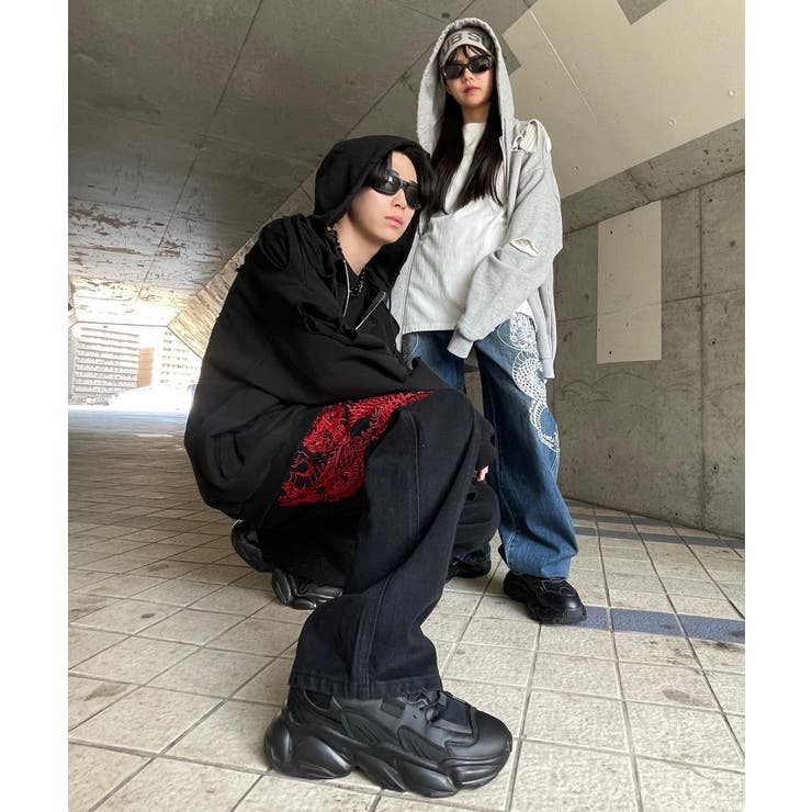 【希少】SOPHNET. × visvim コラボ ドット刺繍パンツ WORK OF ART KENDAI ワークオブアートケンダイ プリント＆コード