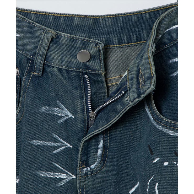 Figments】ペイントデニムパンツ[品番：WG010091489]｜WEGO【WOMEN