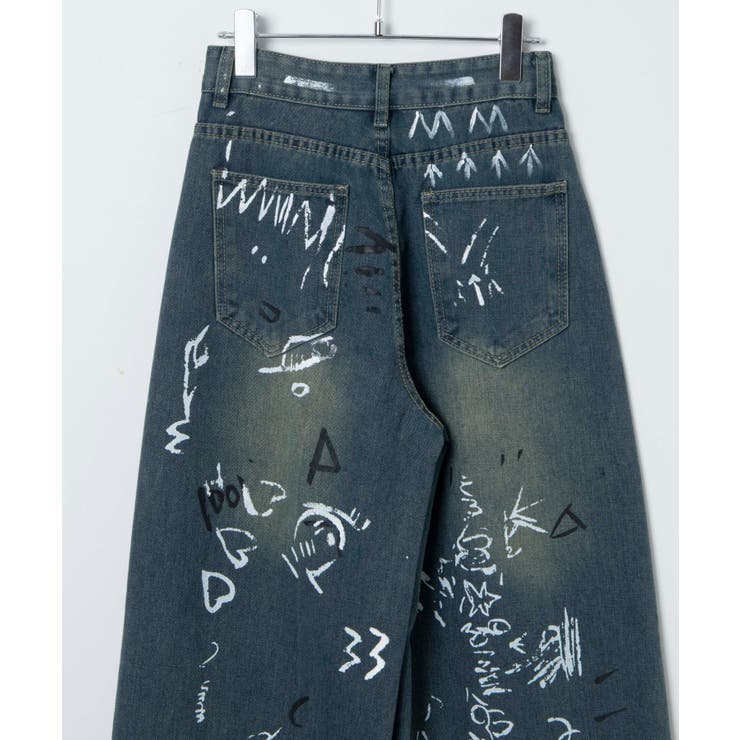 Figments】ペイントデニムパンツ[品番：WG010091489]｜WEGO【WOMEN