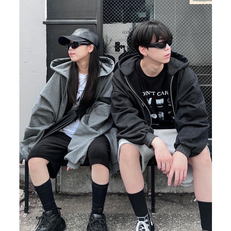 Figments】グリッタービッグZIPパーカー[品番：WG010091492]｜WEGO
