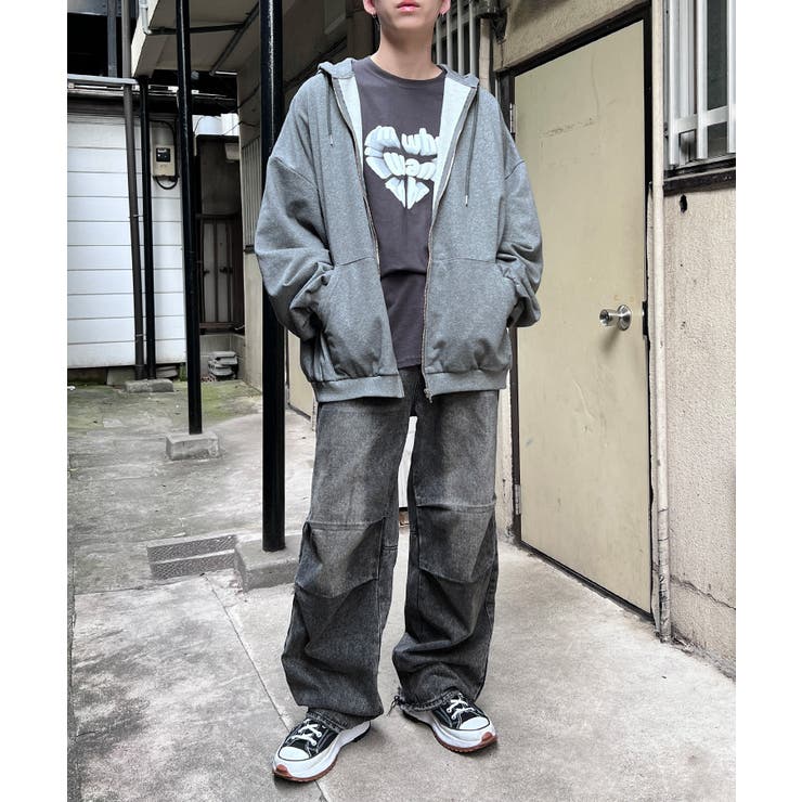 Figments】グリッタービッグZIPパーカー[品番：WG010091492]｜WEGO
