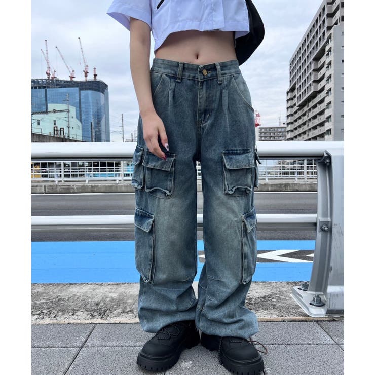 Figments】マルチカーゴデニムパンツ[品番：WG010091525]｜WEGO