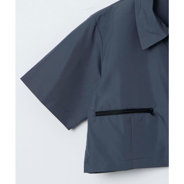 【Figments】クロップドZIPデザインシャツ | WEGO【WOMEN】 | 詳細画像11 