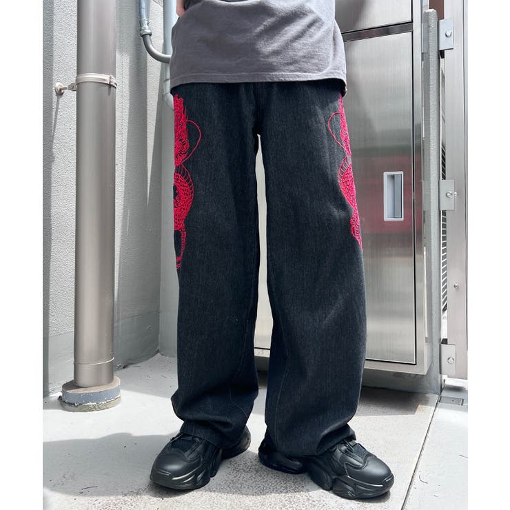 【Figments】ドラゴン刺繍デニムパンツ | WEGO【WOMEN】 | 詳細画像11 