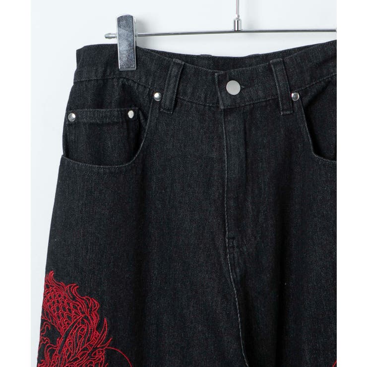 ドラゴン刺繍デニムパンツ – WEGO ONLINE STORE