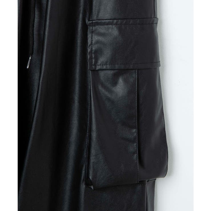 Figments】フェイクレザーカーゴパンツ[品番：WG010091583]｜WEGO