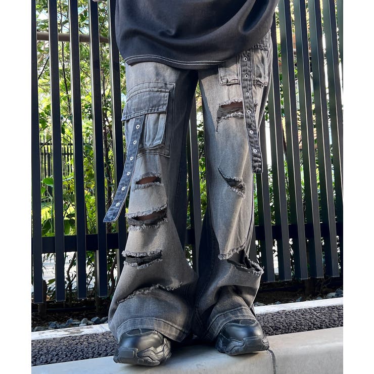 VETEMENTS ヴェトモン 23SS DESTROYED BAGGY JEANS デストロイ