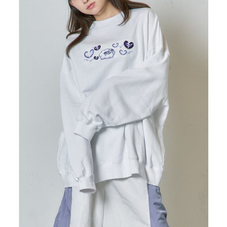 ホワイト | 大不幸スウェット | WEGO【WOMEN】