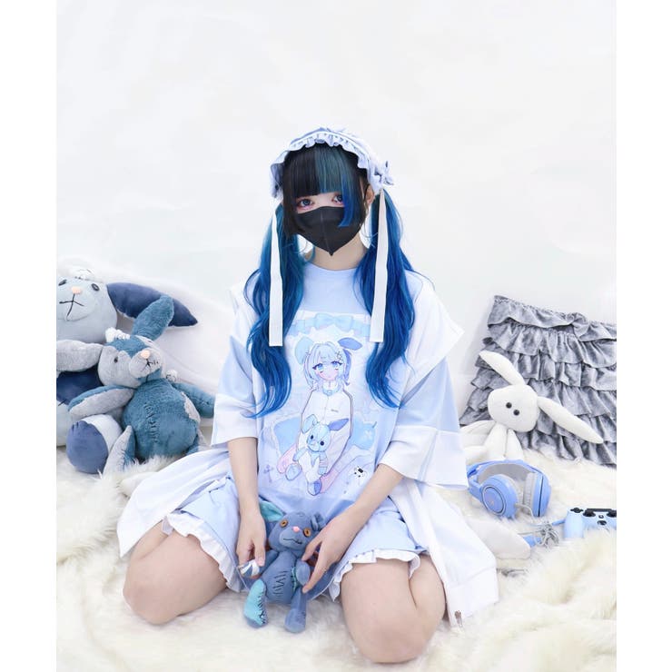 Whinny】闇うさぎ擬人化ティー[品番：WG010091151]｜WEGO【WOMEN