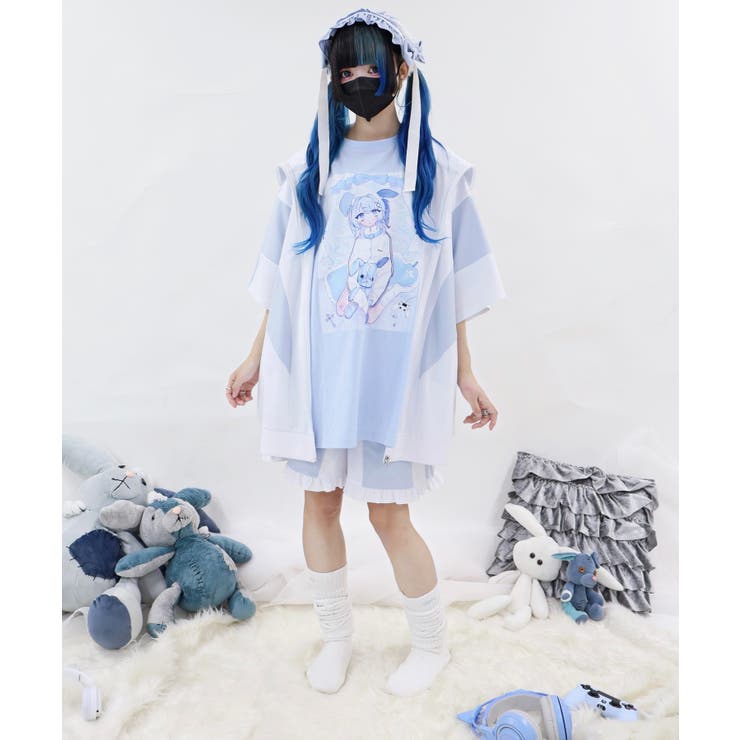 ケラっ子vibes古着 ゴスうさぎ　うさみみフーディジップアップスウェットワンピ Spring Streetwear Hoodie for Women Vintage Aesthetic Hoodies
