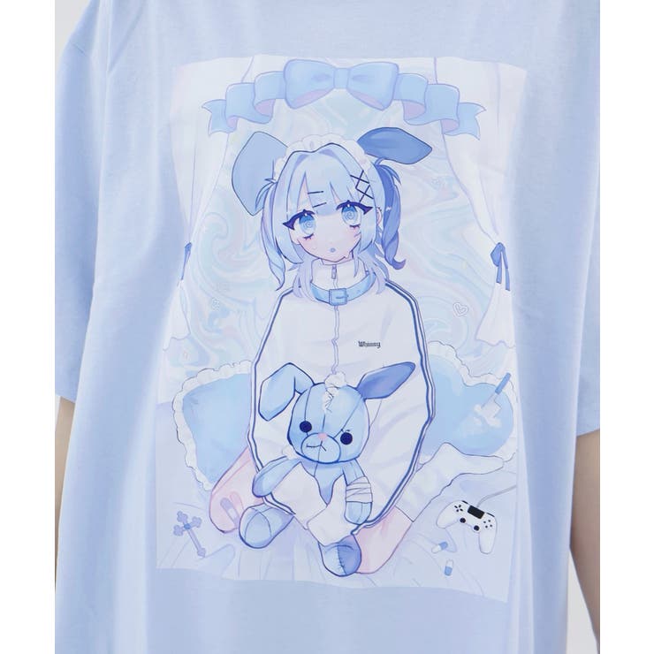 【Whinny】闇うさぎ擬人化ティー | WEGO【WOMEN】 | 詳細画像8 
