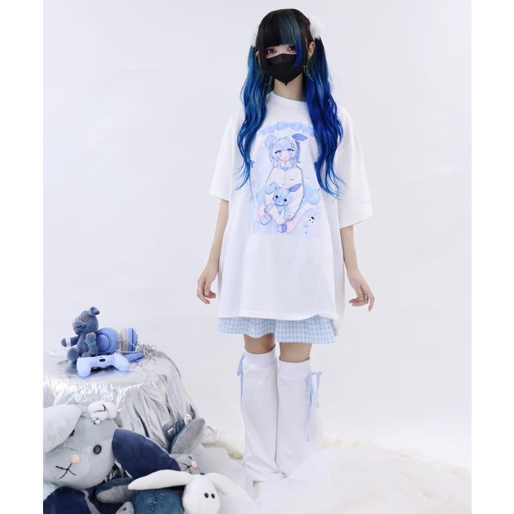 【Whinny】闇うさぎ擬人化ティー | WEGO【WOMEN】 | 詳細画像11 