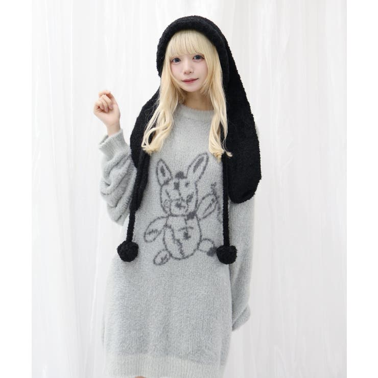 グレー | とろとろ闇うさぎ | WEGO【WOMEN】