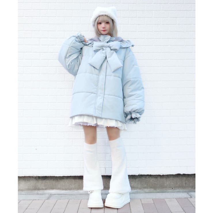 【海外輸入】 爆リボンわたあめアウター[品番：WG010093083]｜WEGO【WOMEN ジャケット・アウター