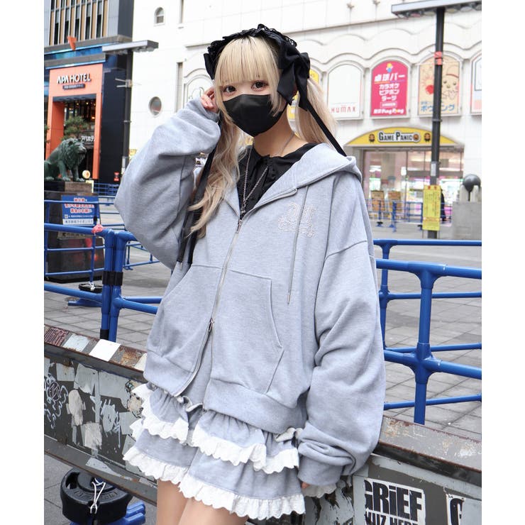 グレー | 星空の輝きパーカー | WEGO【WOMEN】